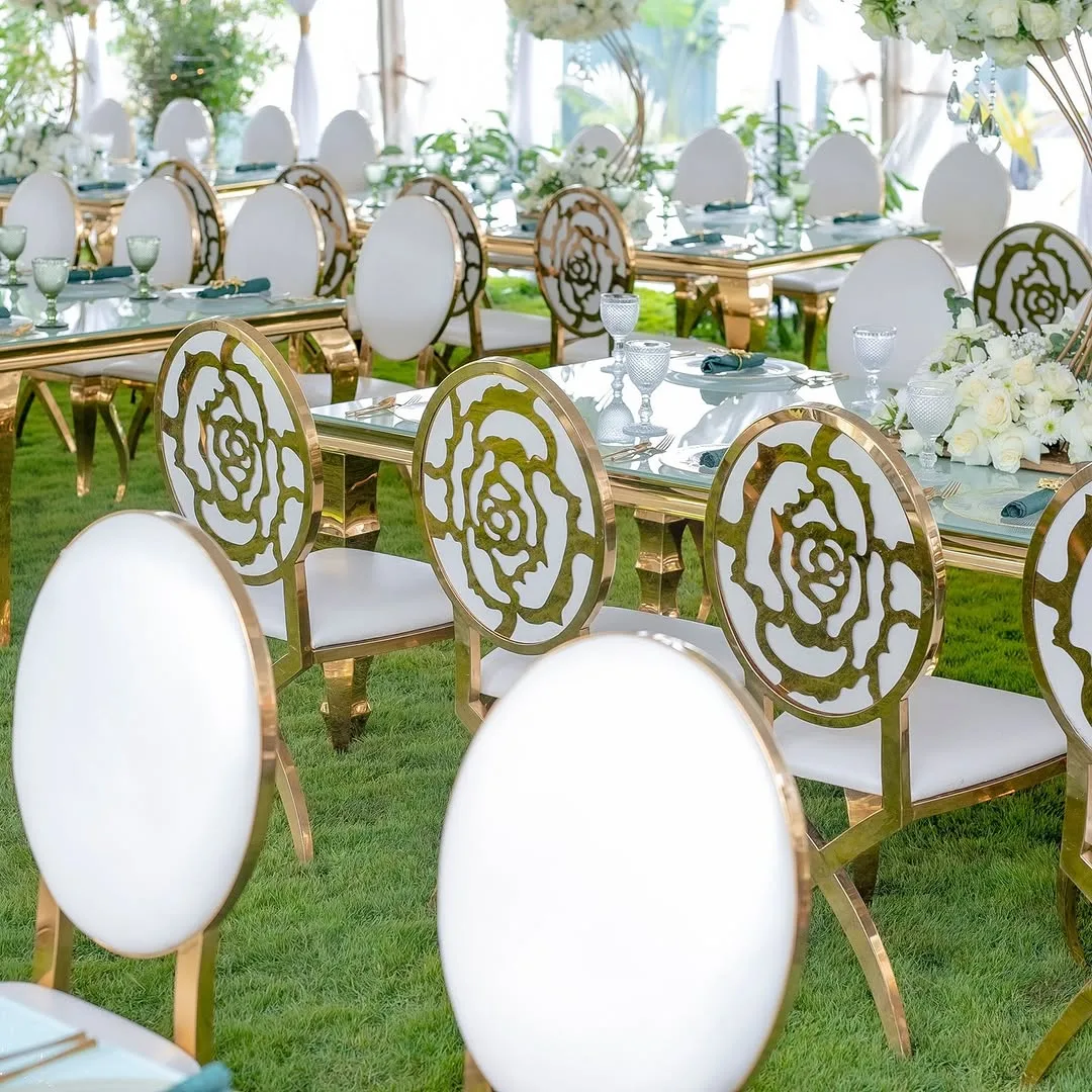Classic Glass and Steel Tables from the Sherehe Events hire range, Nairobi - photo 4